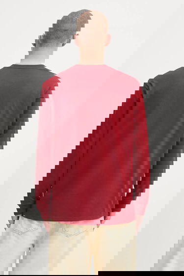 Tričko Carhartt WIP L/S Chase Long Sleeve T-Shirt Červená | I026392.30QXX, 2