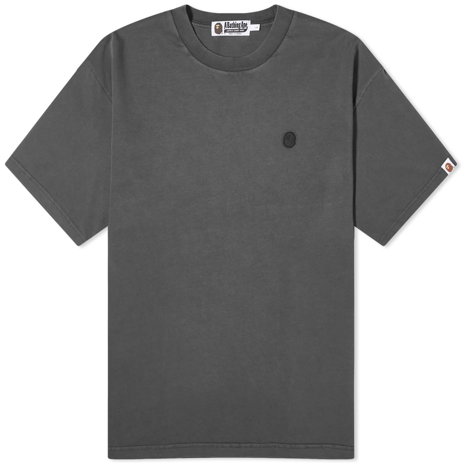 Tričko BAPE A Bathing Ape One Point Garment Dyed Pocket T-Shirt Šedá | 001CSK301305M-BLK, 0