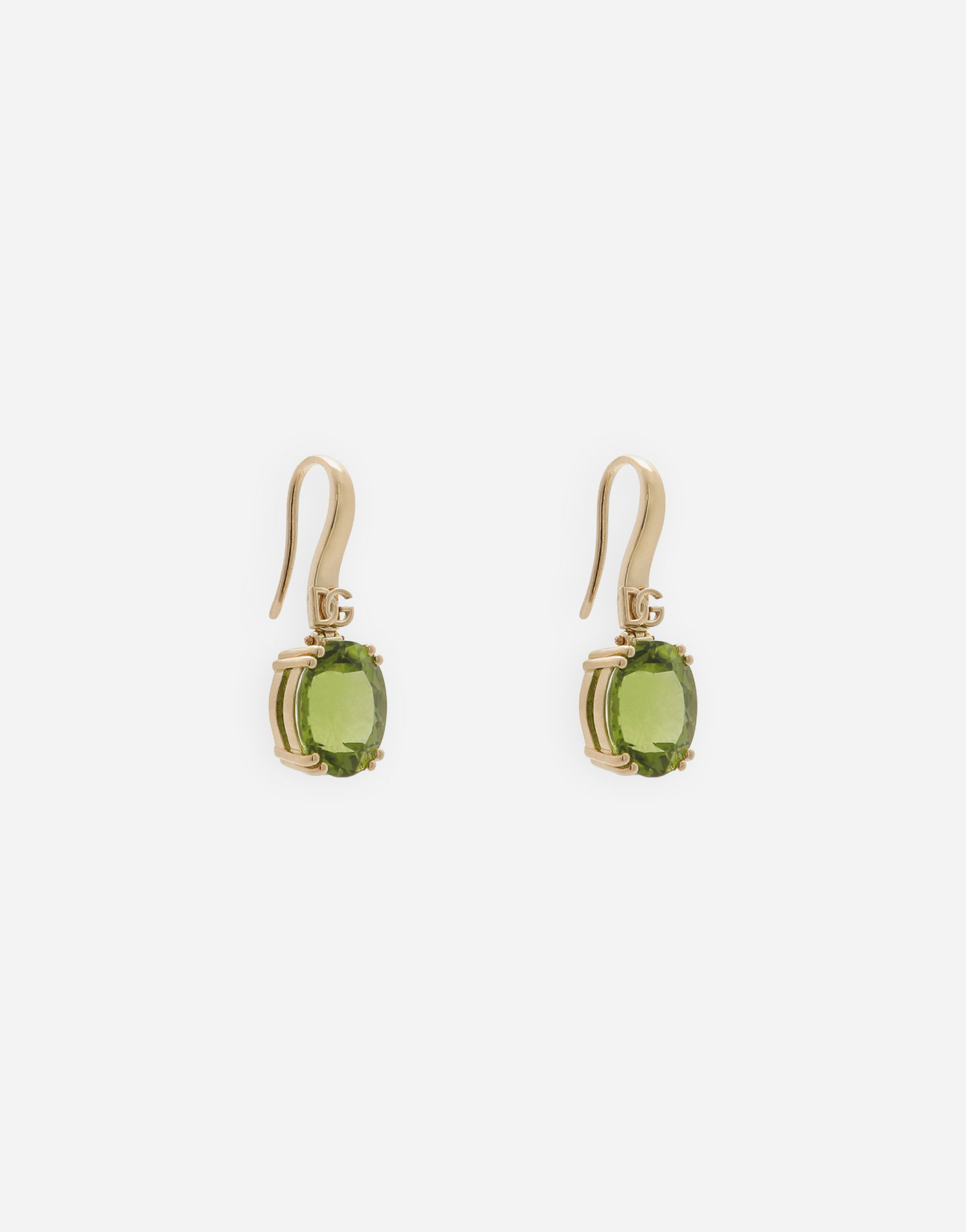 Náušnice Dolce & Gabbana Anna Gold 18kt Earrings With Peridots Zelené | WEQA2GWPE01ZOO00, 1
