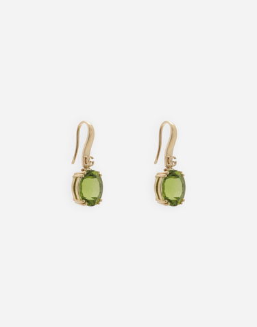 Náušnice Dolce & Gabbana Anna Gold 18kt Earrings With Peridots Zelené | WEQA2GWPE01ZOO00, 1