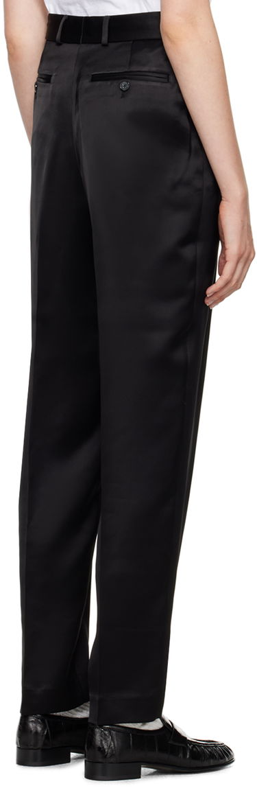 Nohavice TOTEME Low-Waist Satin Trousers Čierna | 244-WRB0228-FB0208, 2