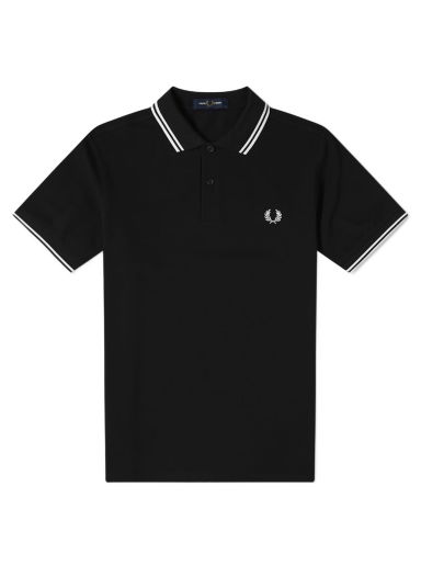 Polo tričko Fred Perry Slim Fit Twin Tipped Polo Čierna | M3600-524