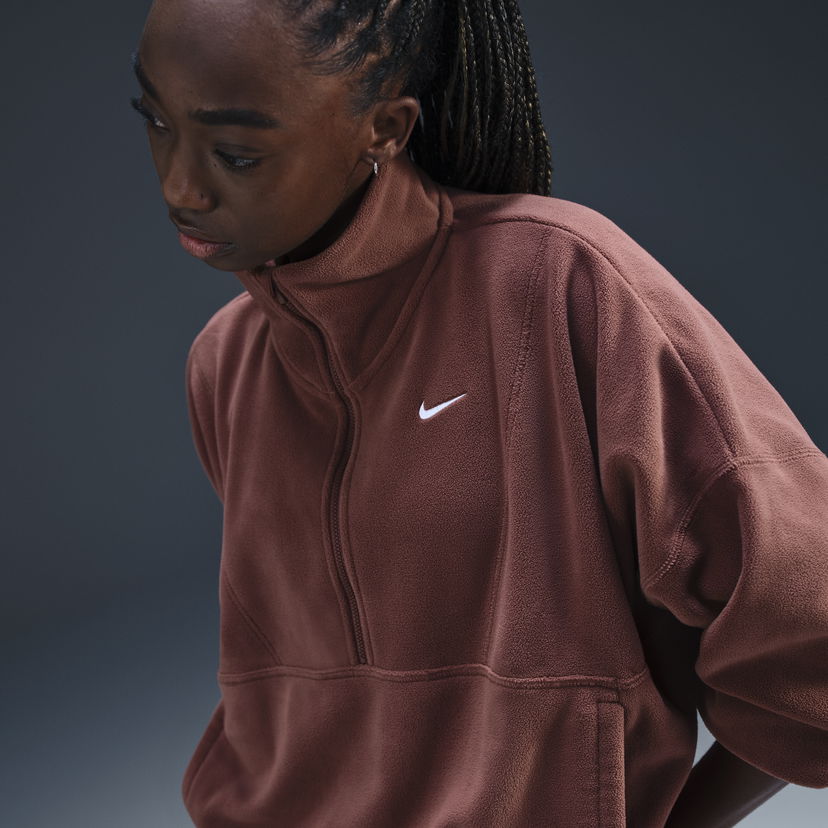 Mikina Nike Fleece Sweatshirt With Zipper Hnedá | FV7955-218