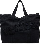 'Venice' Distressed Text Canvas Tote