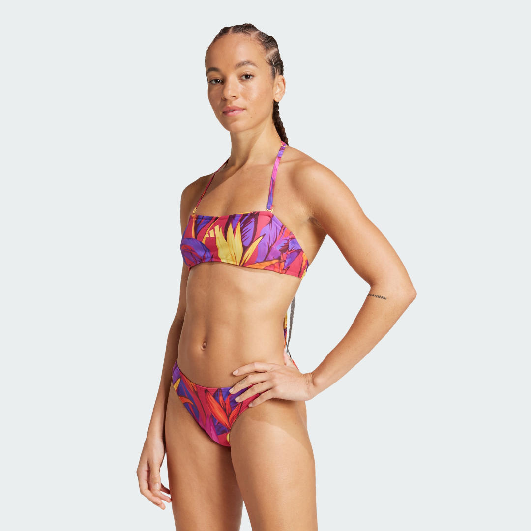 Plavky adidas Performance adidas x FARM Rio Bandeau Bikini Rôznofarebný | JF6036, 0
