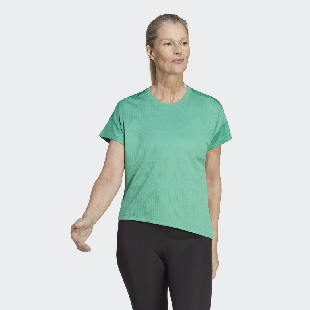 Tričko adidas Performance AEROREADY Quickburn Training T-Shirt Zelené | HY5413, 0