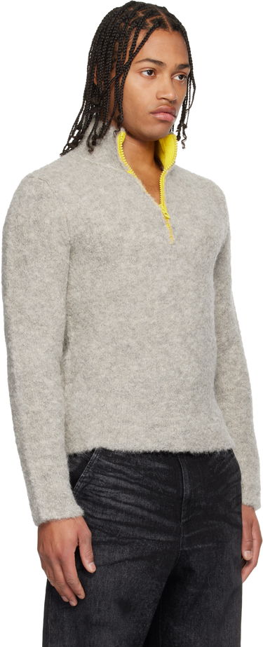 Sveter Diesel Textured K-Eller Half-Zip Sweater Šedá | A21443-0CECY-912, 1