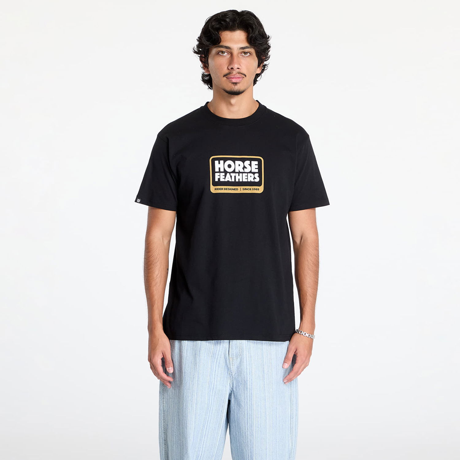 Tričko Horsefeathers Millennium T-Shirt Black M Čierna | SM1358A, 0