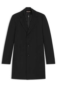 Slim Fit Water-Repellent Coat with Detachable Bib