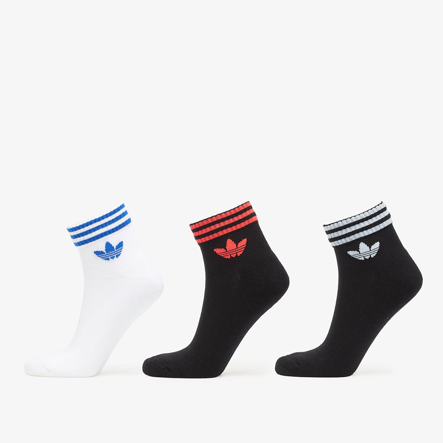Ponožky adidas Originals 3S Ankle Socks 3-Pack Rôznofarebný | KD8258, 0