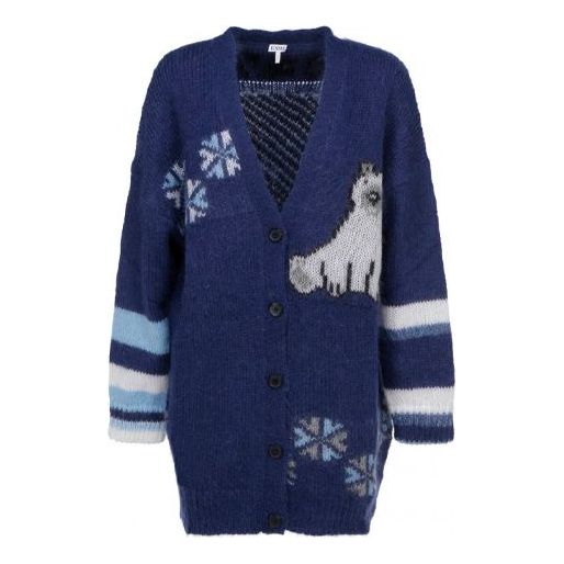 Sveter Loewe Loewe Multi-Color Cardigan Modrá | S359330XBR-5095