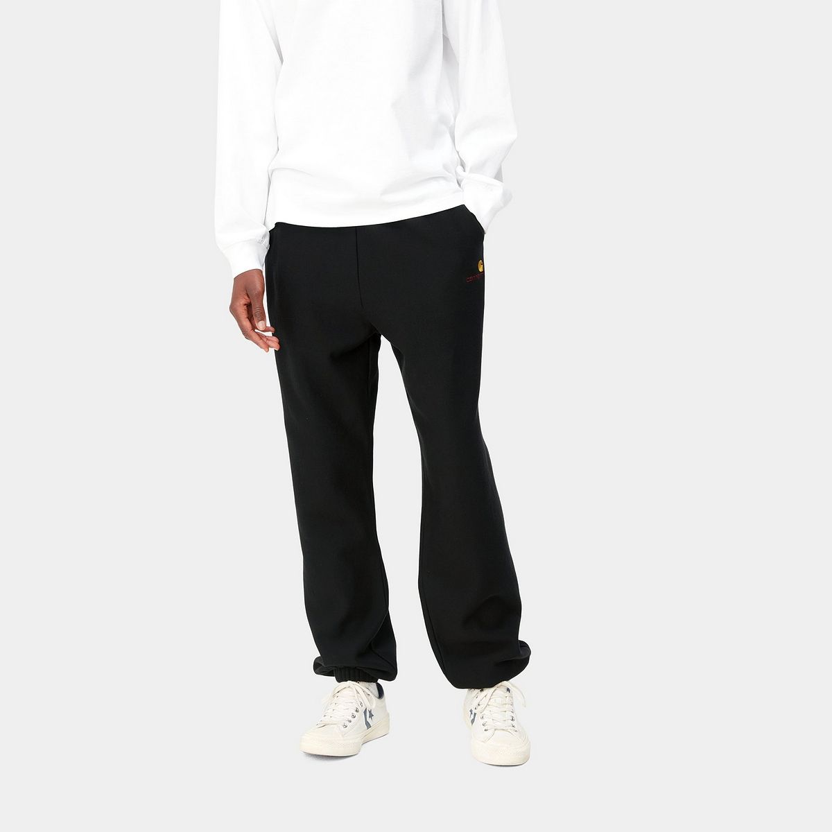 Tepláky Carhartt WIP American Script Sweat Pant Čierna | I032328_89_XX, 0