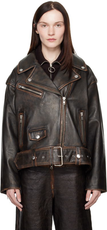 Bunda STAND STUDIO Leather Biker Jacket Čierna | 66388-7030, 0