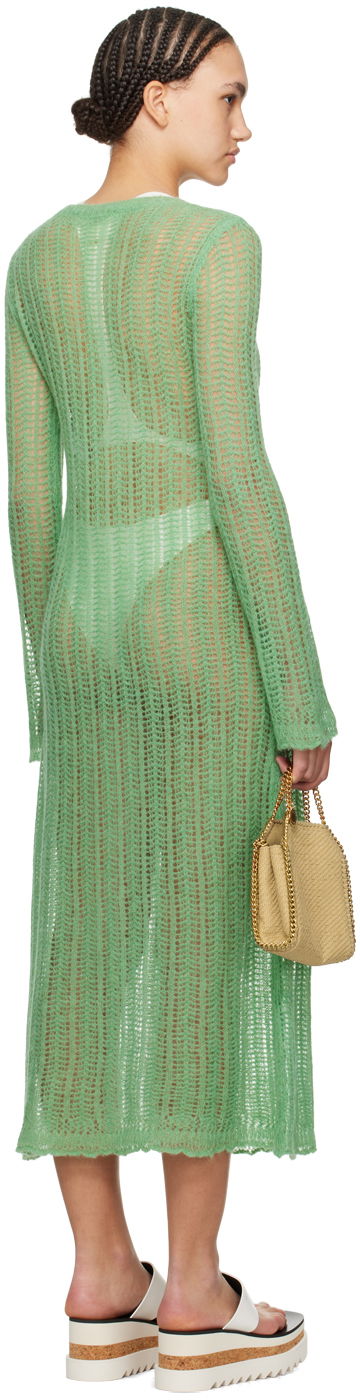 Šaty Stella McCartney Maxi Knit Dress Zelené | 6K07013S2472, 2