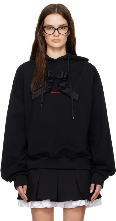 Mikina SHUSHU/TONG SHUSHU/TONG 3D Bow Loose Fit Hoodie Čierna | FSDDTO16 XGM360, 0