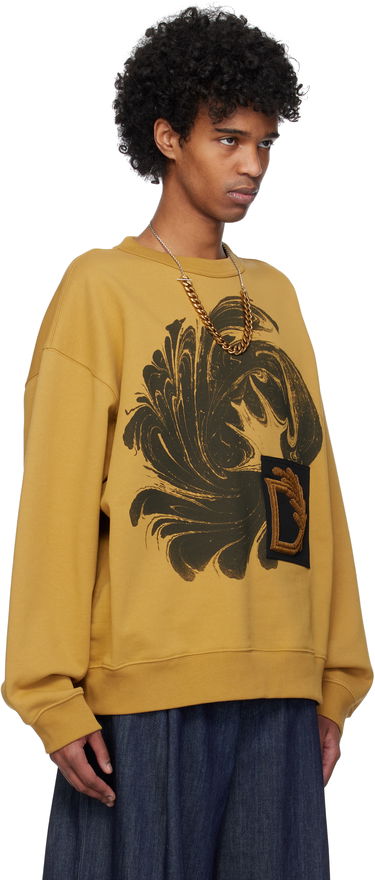 Mikina Dries Van Noten Dries Van Noten Appliqué Sweatshirt Béžová | 251-021166-1610, 4