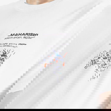 Tričko Maharishi Maharishi x Basquait Year Of The Snake Graphic T-Shirt, Size Large Biela | 1466-WHT, 5
