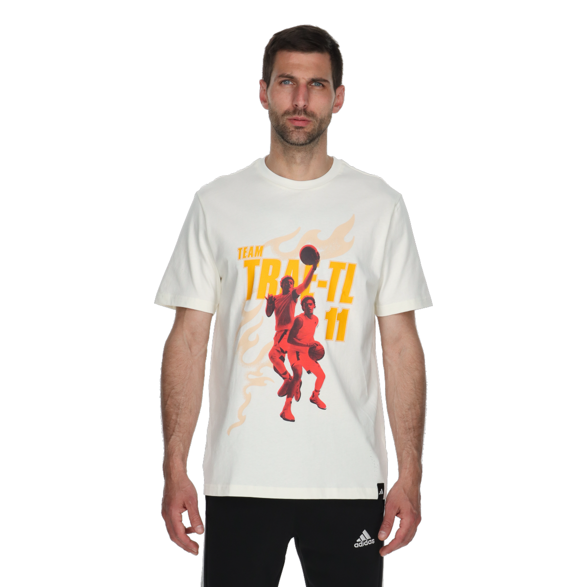 Tričko adidas Originals Team Trae Basketball Graphic T-Shirt Biela | IU2814, 0