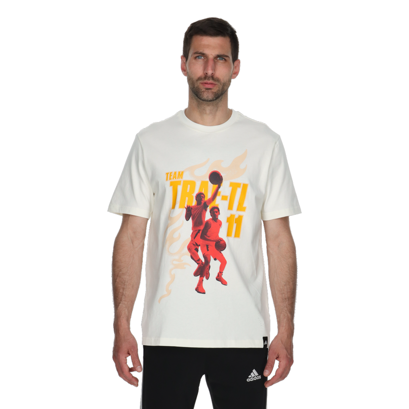 Tričko adidas Originals Team Trae Basketball Graphic T-Shirt Biela | IU2814