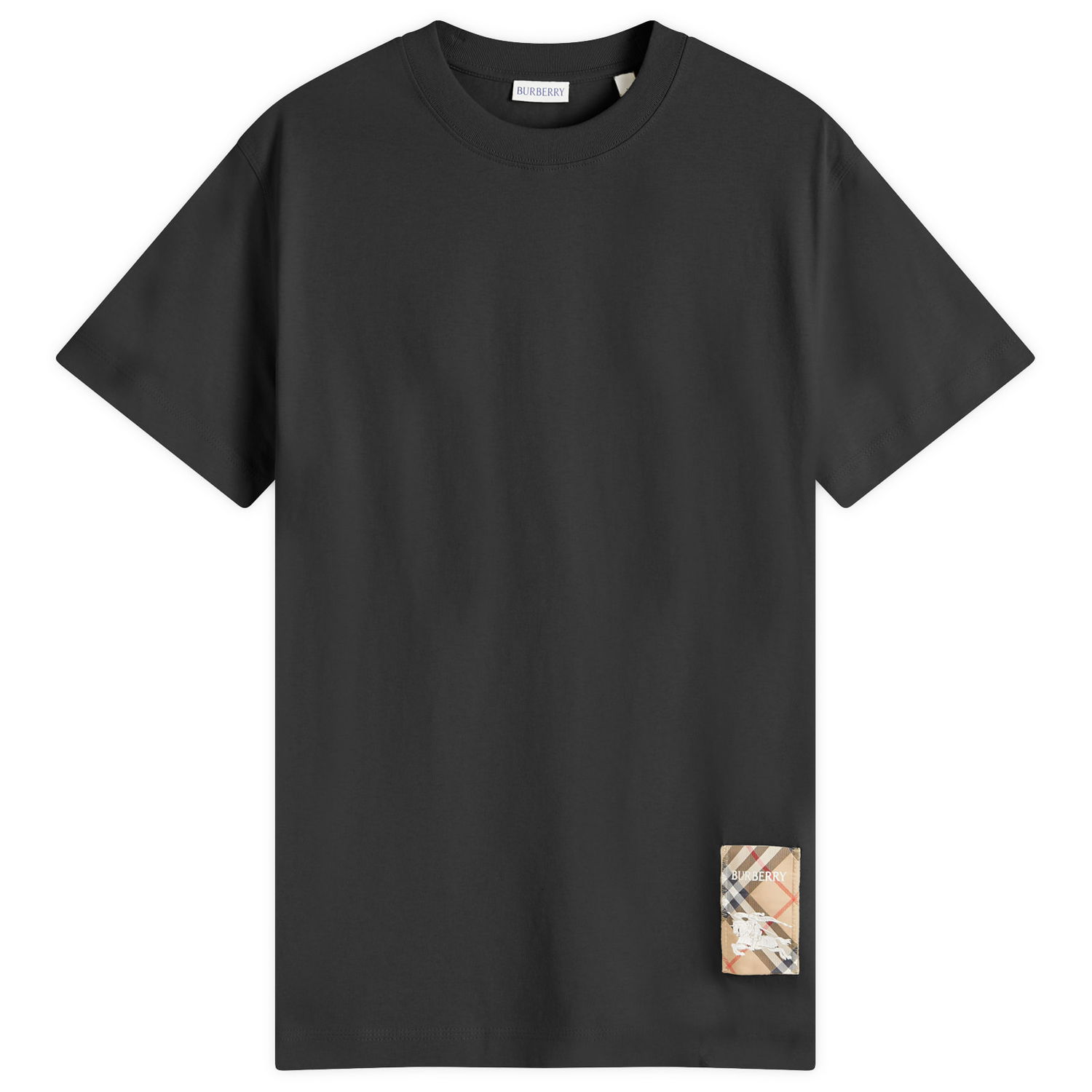Tričko Burberry Check Label T-Shirt Čierna | 8104889-A1189, 0