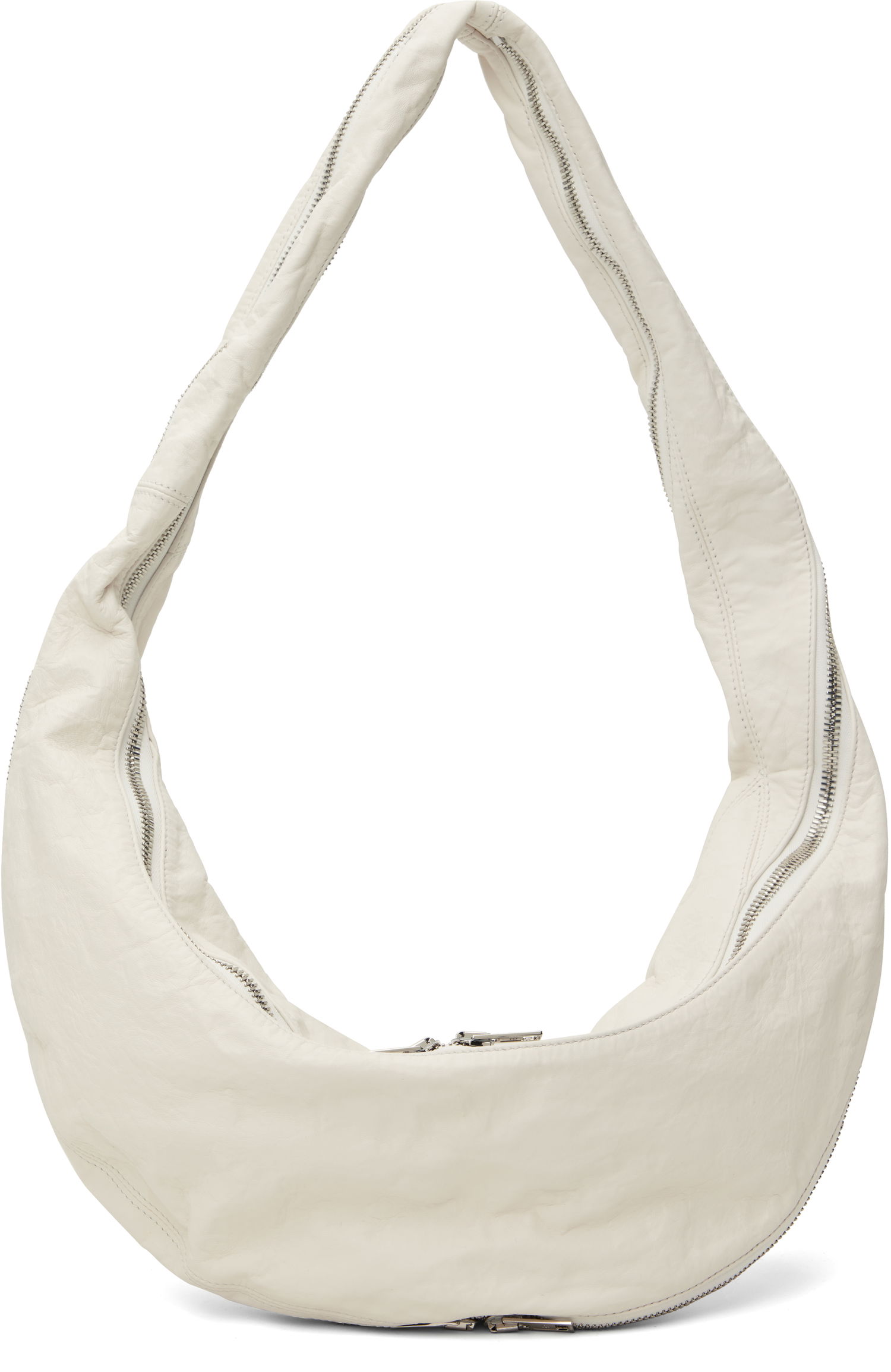 Taška cez rameno Alexander Wang Alexander Wang Twyst Crossbody Memory Leather Bag Biela | 20125X35L, 0