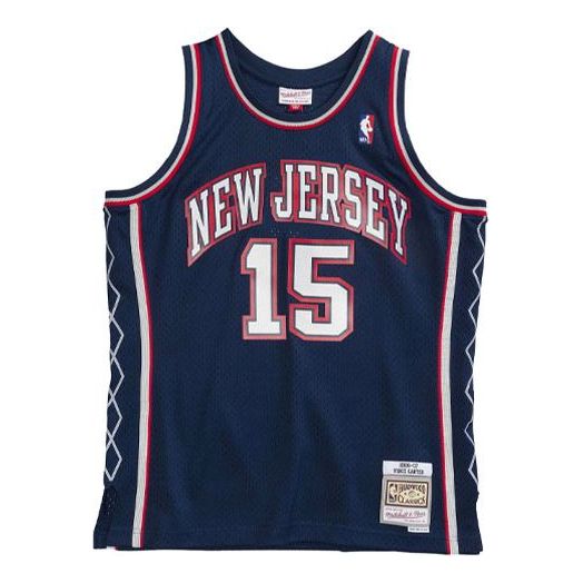 Dres Mitchell & Ness New Jersey Nets Basketball Swingman Jersey Navy | SMJYAC19170-NJNNAVY06VCA, 0