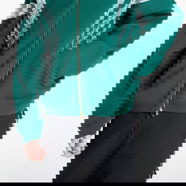 Bunda adidas Originals Santiago Full-Zip Knit Jacket with Speckled Stripes Zelené | KE4603, 2