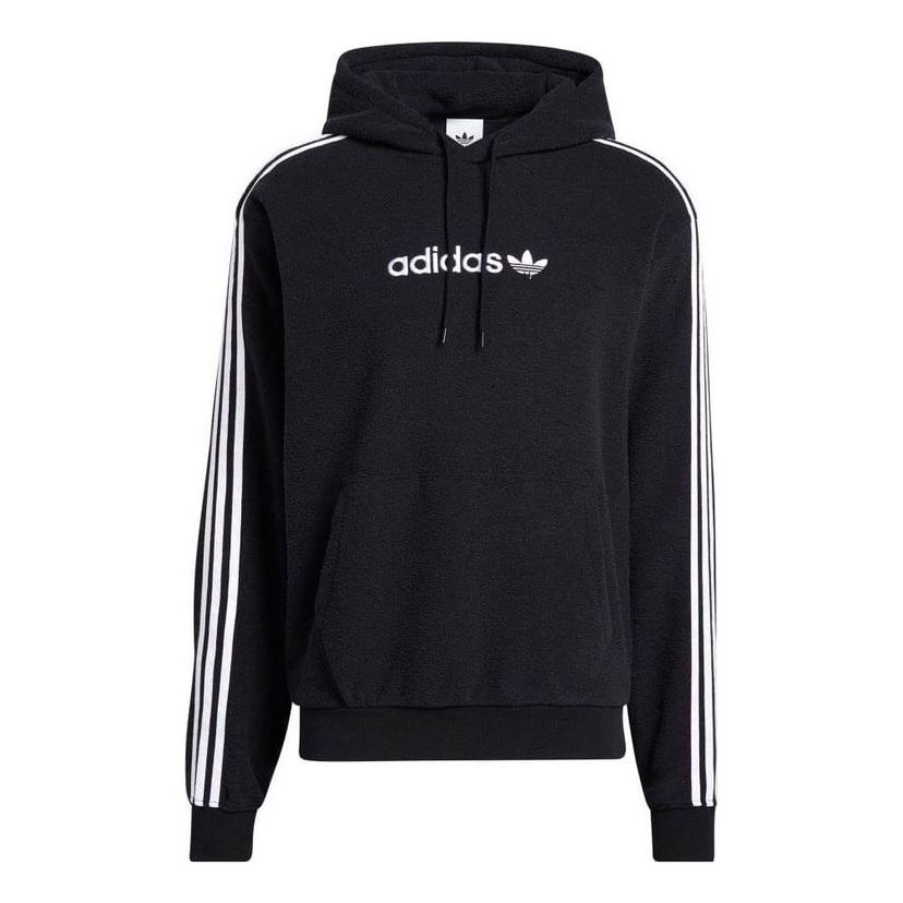 Mikina adidas Originals Originals Stripe Logo Hoodie Čierna | H31236
