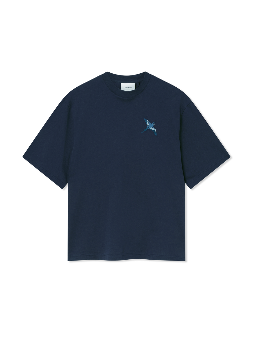 Tričko AXEL ARIGATO Micro Bee Bird T-Shirt Navy | A3464002