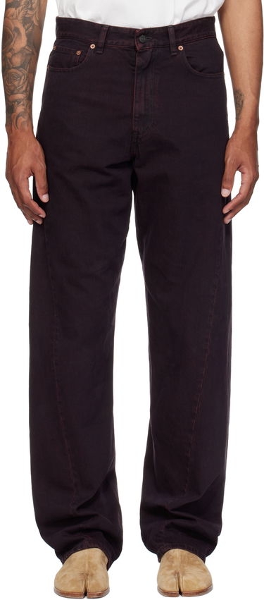 Džínsy Maison Margiela MM6 Maison Margiela Twisted Seam Jeans Vínová | SH0LA0024 M30032, 0