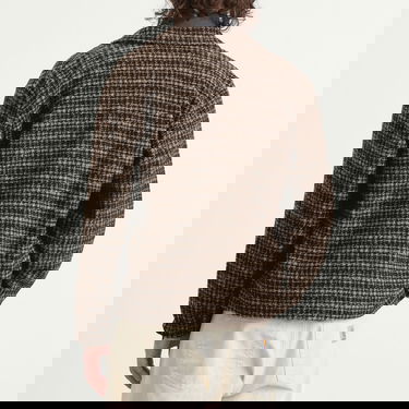 Bunda Universal Works Jacquard Knit Rams Plaid Jacket Rôznofarebný | P33099-BRN, 3