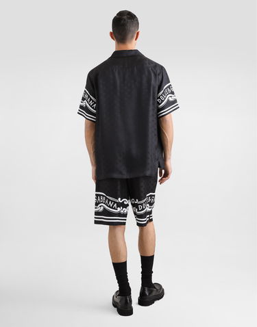 Šortky Dolce & Gabbana Dolce & Gabbana Silk Shorts with Bandanna Print Čierna | GV37ATGI979N0000, 2
