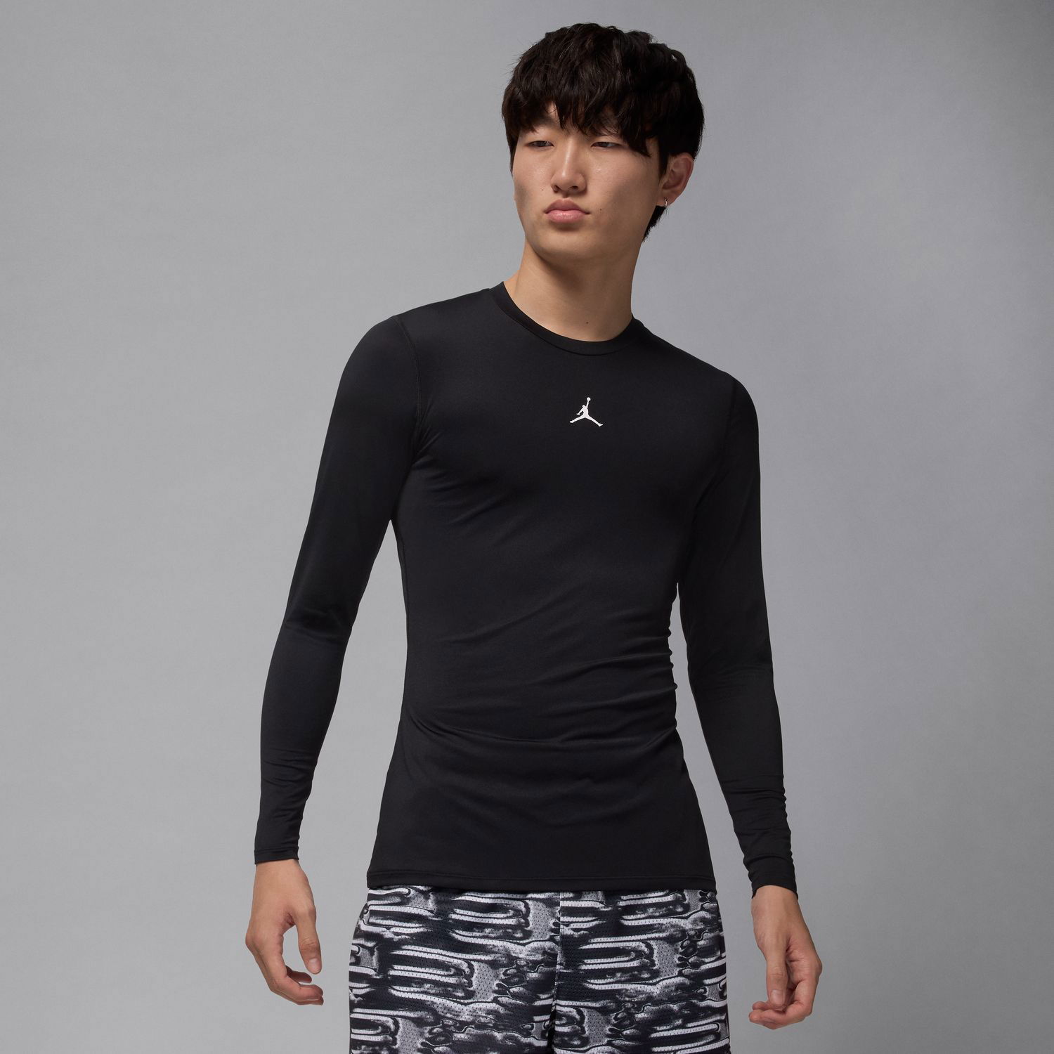 Tričko Jordan Jordan Sport Dri-FIT Long-Sleeve Base Layer Top Čierna | HQ8683-010, 1