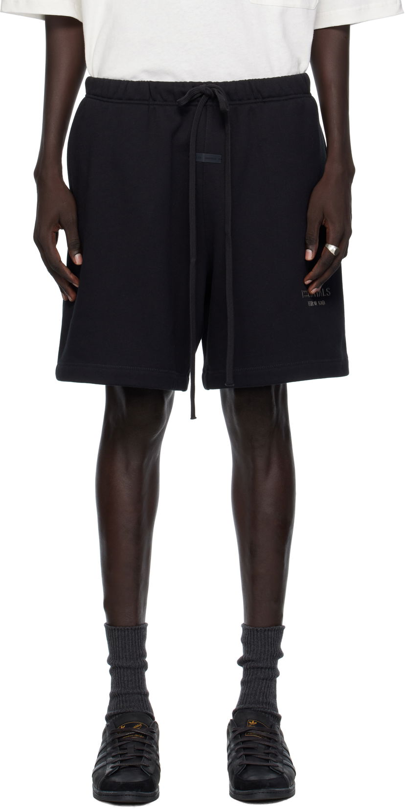 Šortky Fear of God ESSENTIALS Soccer Fleece Shorts Čierna | 160SP252000F