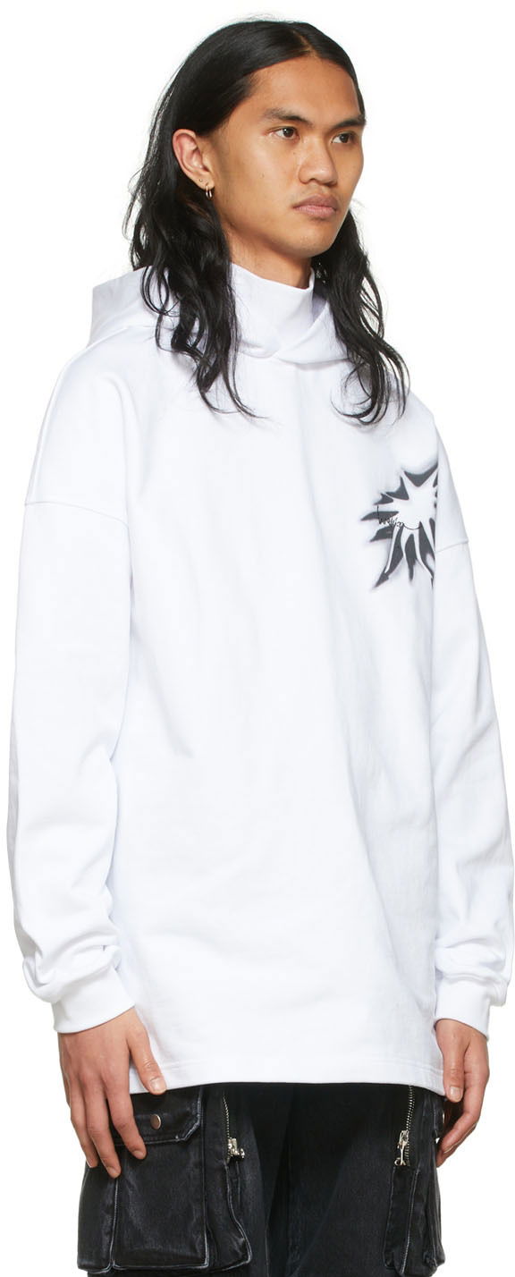 Mikina We11done Graphic Print Cotton Turtleneck Biela | WD-TH1-22-702-U-WH, 1
