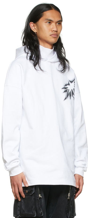 Mikina We11done Graphic Print Cotton Turtleneck Biela | WD-TH1-22-702-U-WH, 1