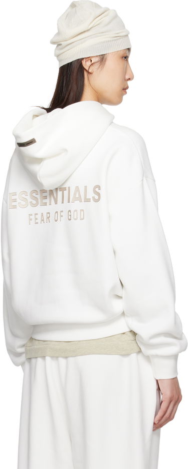 Mikina Fear of God Fear of God ESSENTIALS Classic Fit Hoodie Biela | 192SP255544FW, 2
