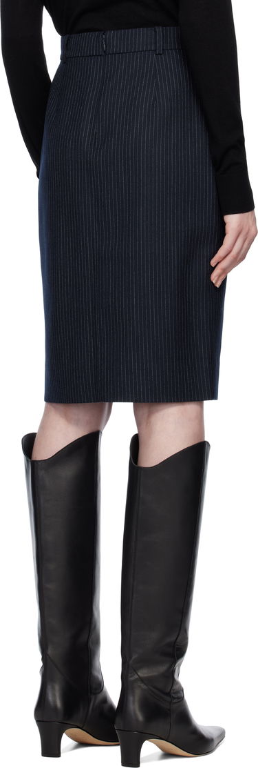 Sukňa Anine Bing Pinstripe Midi Skirt Modrá | A-04-10547-NYA29, 2