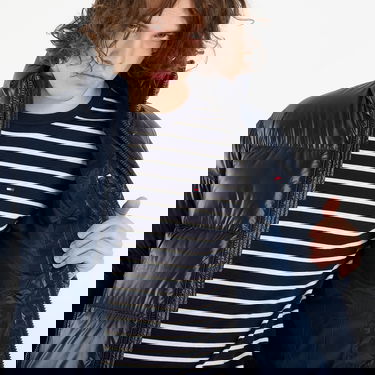 Prešívaná bunda Tommy Hilfiger Shiny Down Stand Puffer Jacket Navy | MW0MW40617 C1G, 3