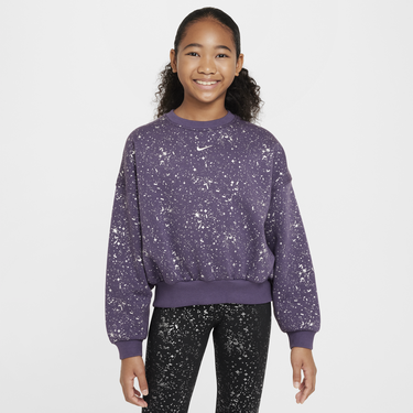 Mikina Nike Sportswear Club Fleece Crewneck Sweatshirt Fialová | HF4393-573, 0