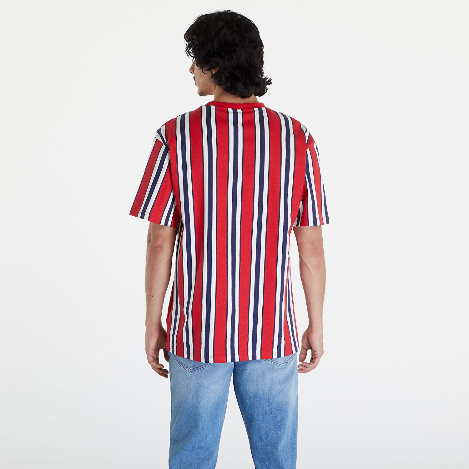 Tričko Karl Kani Retro Striped Tee Red/ Navy/ Off White Červená | KM241-034-1, 1