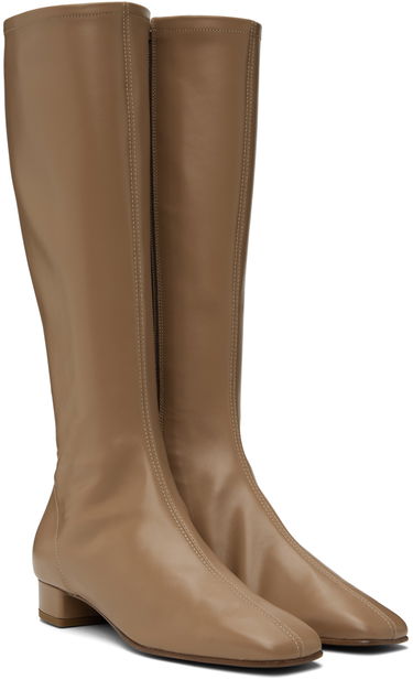 Oblečenie BY FAR BY FAR Edie Knee-High Boots Béžová | 19FWEDIDNUL, 3