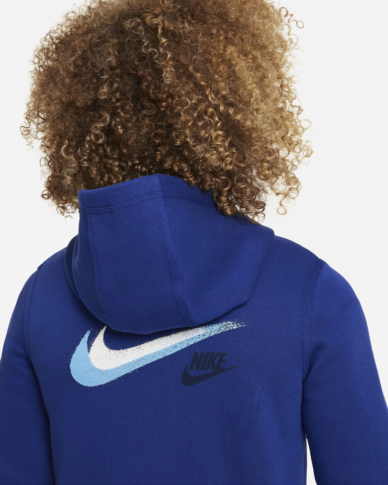 Mikina Nike NSW Fleece Full-Zip Hoodie Modrá | FZ4716-455, 1