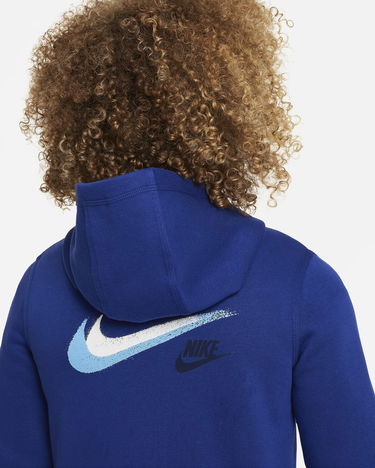 Mikina Nike NSW Fleece Full-Zip Hoodie Modrá | FZ4716-455, 1