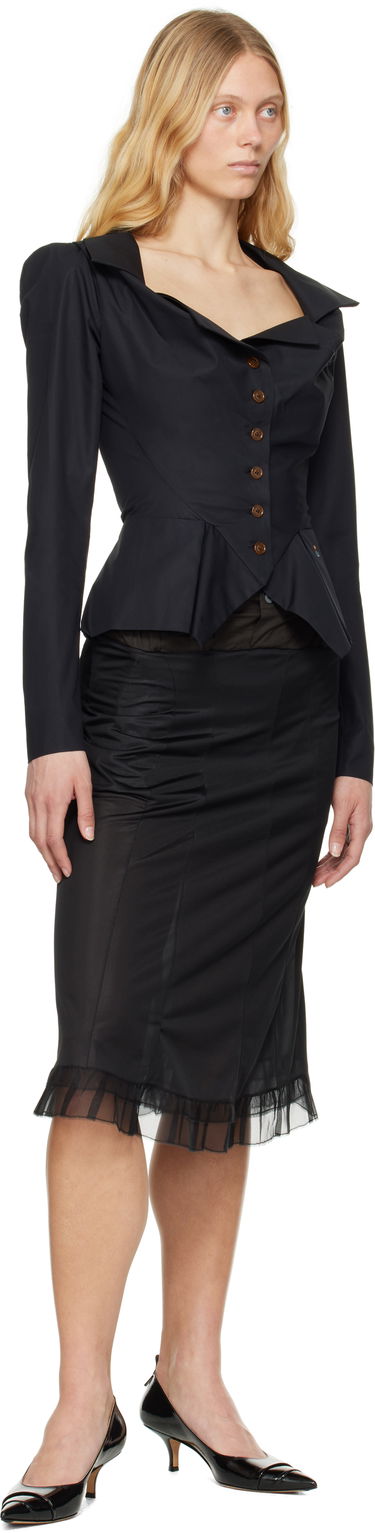 Košeľa Vivienne Westwood Vivienne Westwood Monday Peplum Shirt Čierna | 15010061-W009Q-, 3