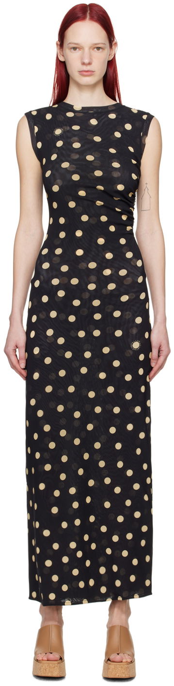 Šaty Stella McCartney Stella McCartney Polka Dot Maxi Dress Čierna | 6J02943SPY93, 0