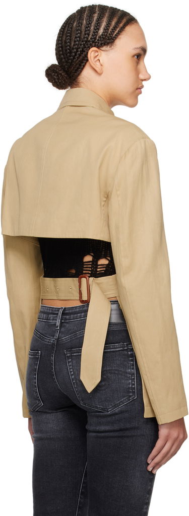 Bunda R13 R13 Open Back Blazer Béžová | R13WR257-R318B, 2