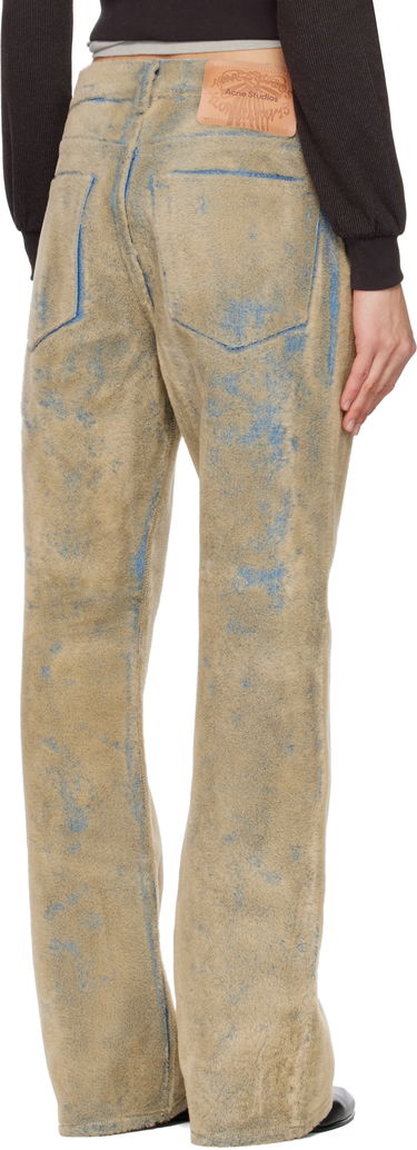 Džínsy Acne Studios Flocked Jeans Béžová | A00563-, 2