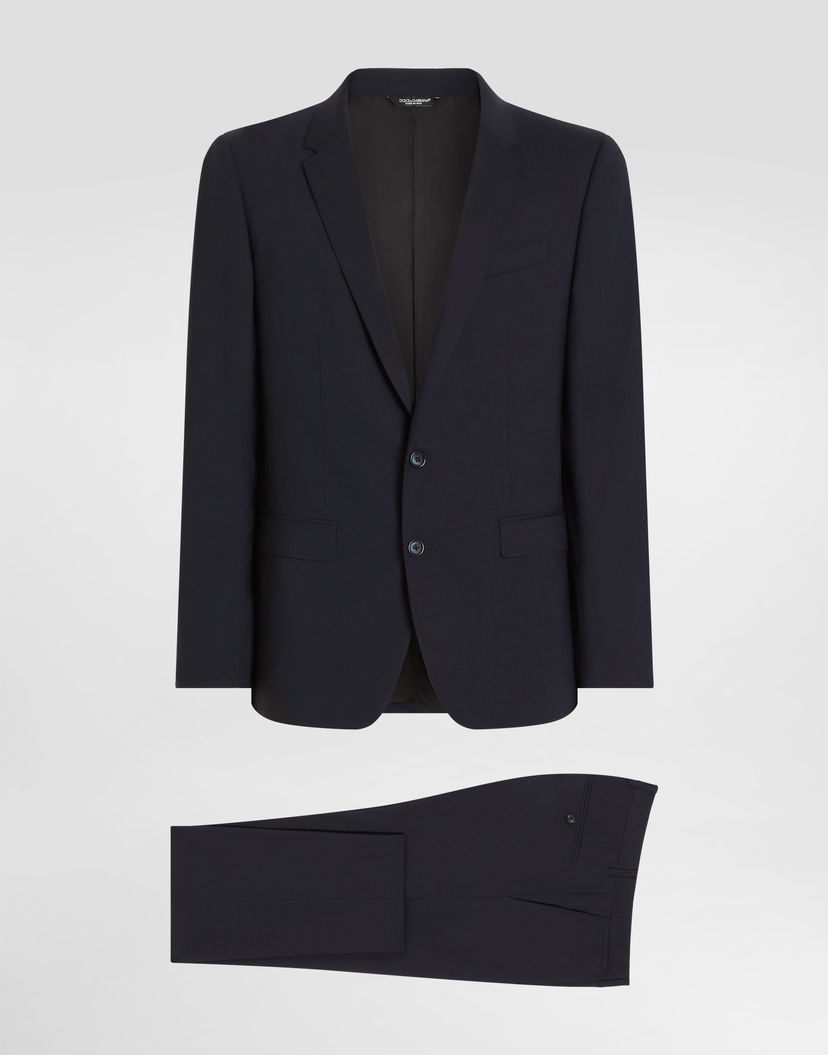 Súprava Dolce & Gabbana Dolce & Gabbana Martini-Fit Stretch Wool Suit Navy | GK0EMTGF874B0665