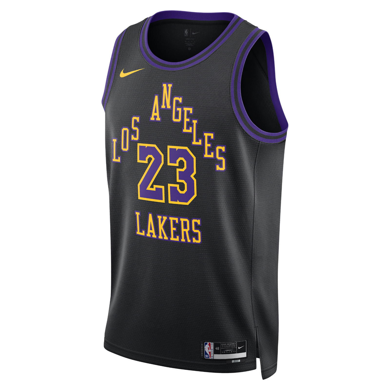 Dri-FIT NBA Swingman Lebron James Los Angeles Lakers City Edition 2023/24 Jersey